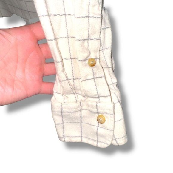 Tan Polo Ralph Lauren Flannel Slim Fit Button Down Shirt Size L - Picture 4 of 7